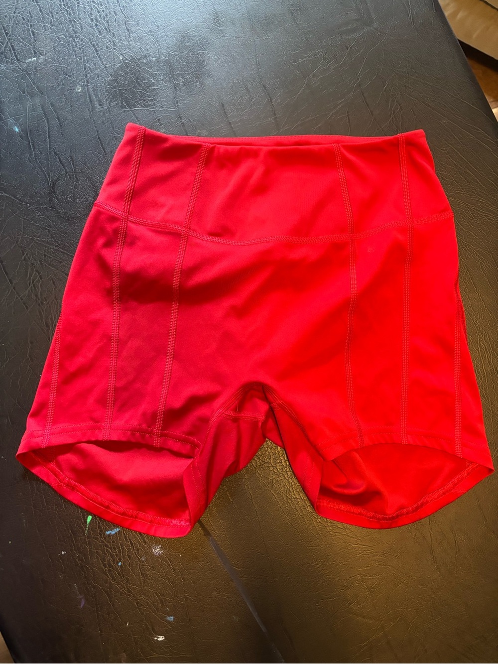 Gymshark Red Women's Athletic Bike Shorts